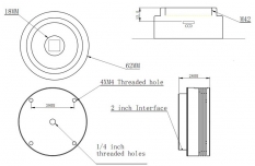 Размеры, чертежи камеры ZWOptical ASI120MC ASI120MM