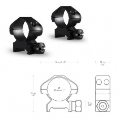 Hawke Кольца Precision 1
