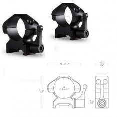 Hawke Кольца Precision Fast Release 1