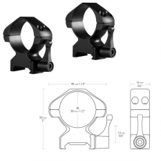 Аксессуары Hawke Кольца Precision Fast Release 30mm/Weaver/High